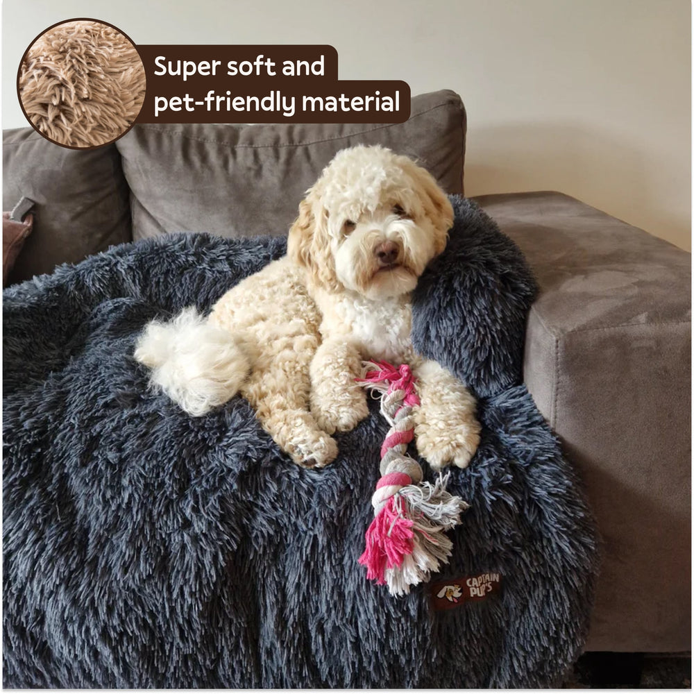 Captain Pup’s fluffy dog bed (2-in-1)